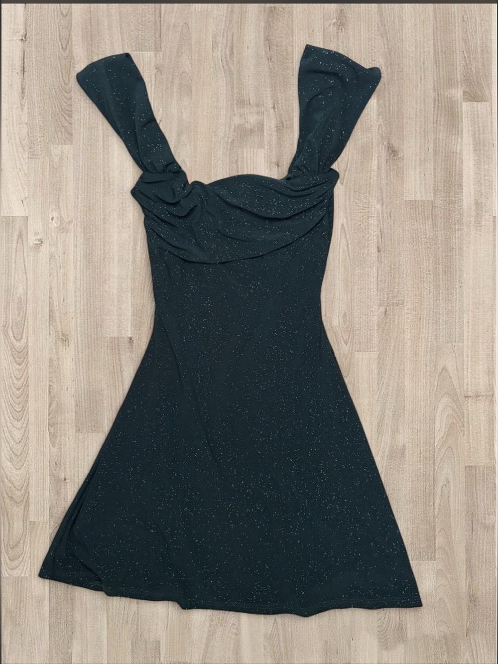 Windsor Dark Green Glitter Mini Dress